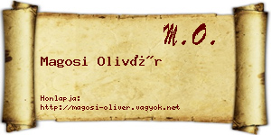 Magosi Olivér névjegykártya